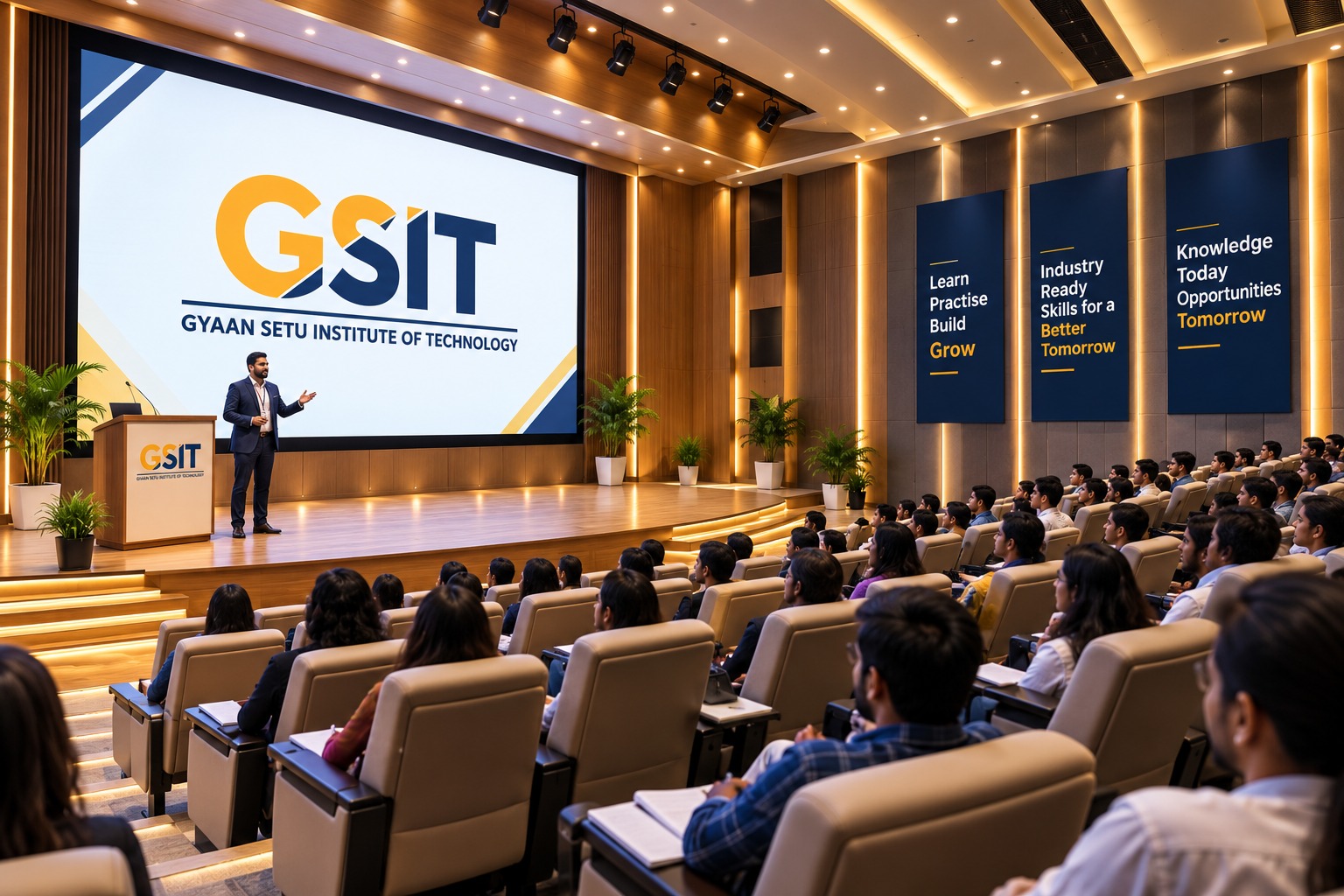 Instructor-led session in the GSIT auditorium
